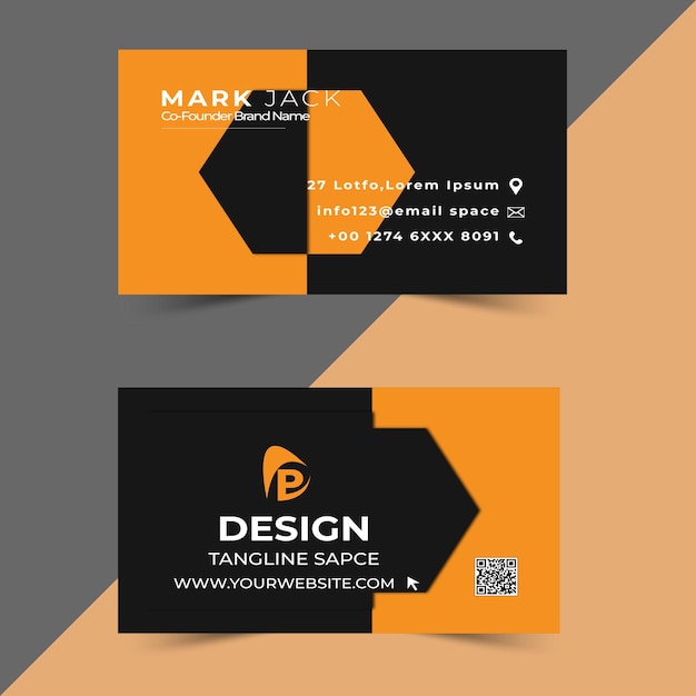 Modern and clean professional business card template