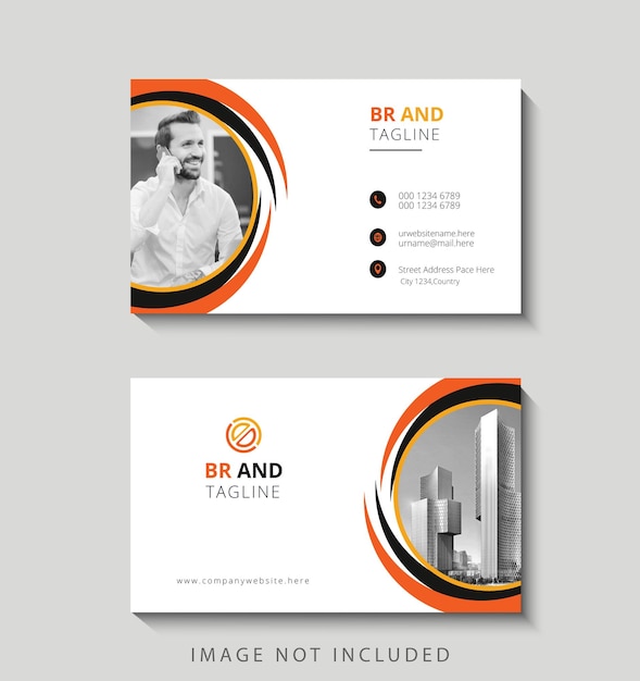 Vector modern and clean professional business card template