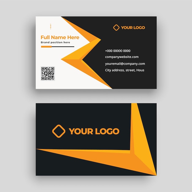 Vector modern and clean professional business card template