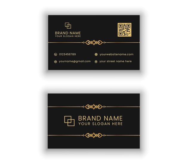 Modern and clean professional business card template