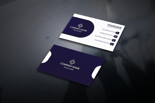 Modern and clean professional business card template