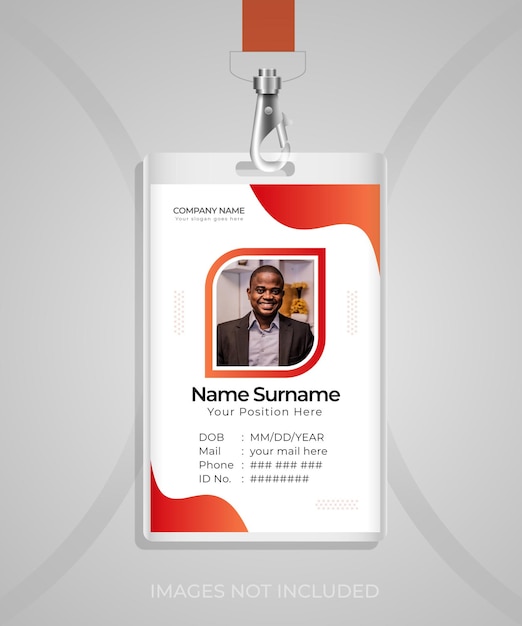 Modern and clean professional business id card template design