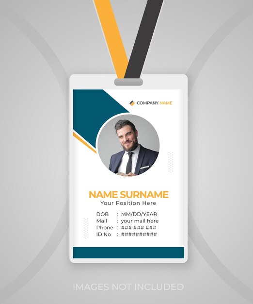 Vector modern and clean professional business id card template design