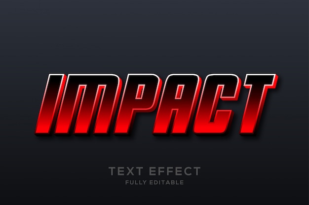 Modern clean red text effect