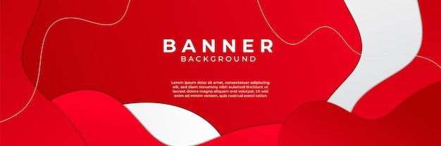 Modern clean and simple red white background