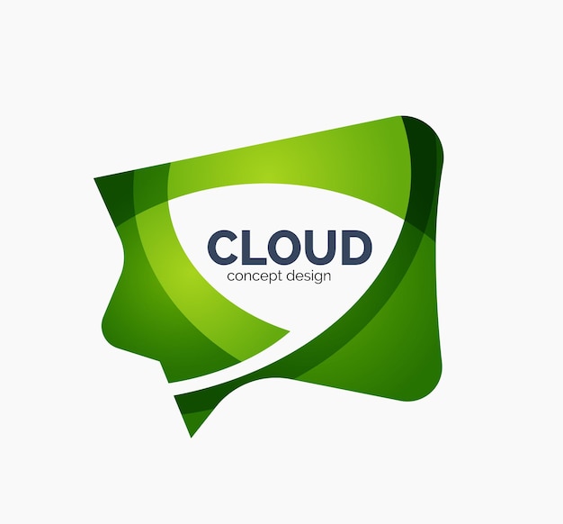 Modern cloud logo