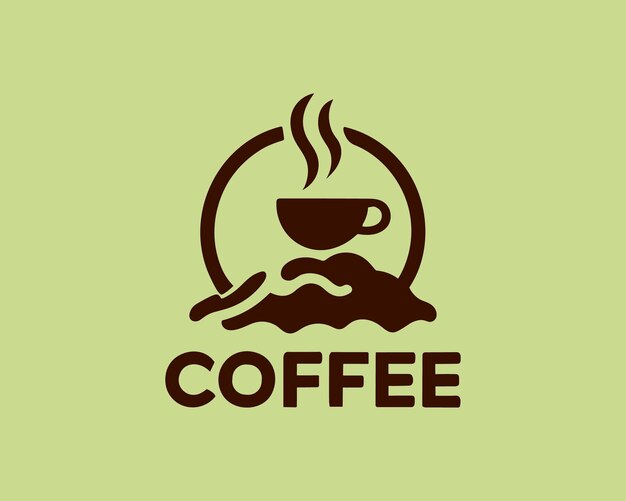 Moderna progettazione del logo della caffetteria