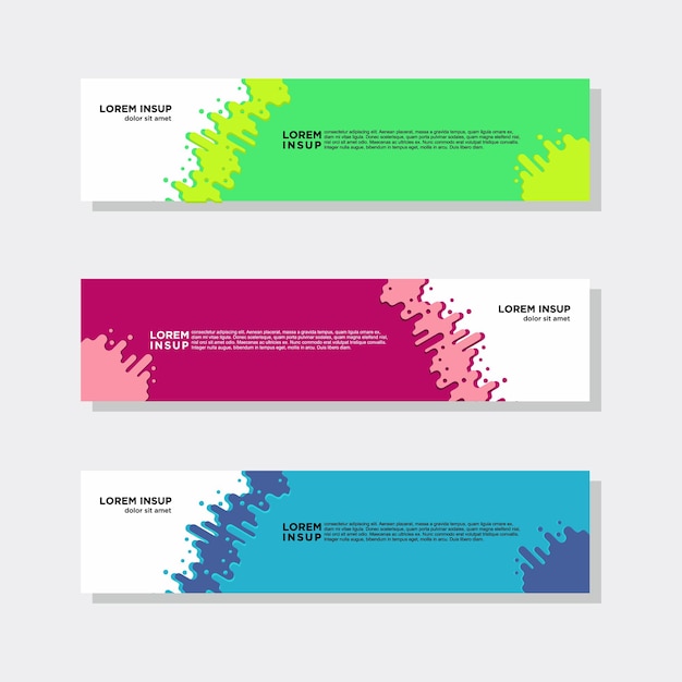 Modern collection of web banner template