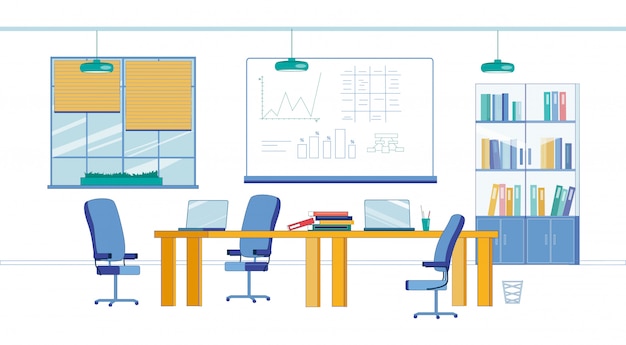 Modern college business, trading and finance lab