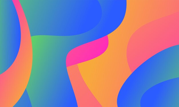 現代的なカラーフル 液体波の背景のバナーデザイン
