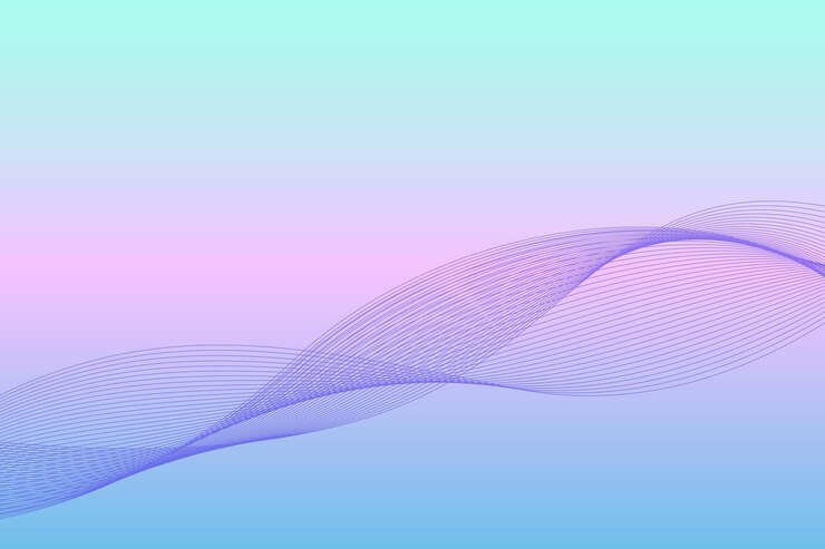 Vector modern color gradient background wallpaper with abstract wave objects