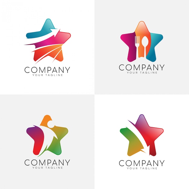 Modern color logo pack