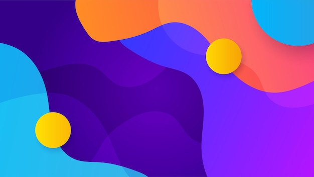 Современный красочный абстрактный фон с геометрическими фигурами, линиями и волнами