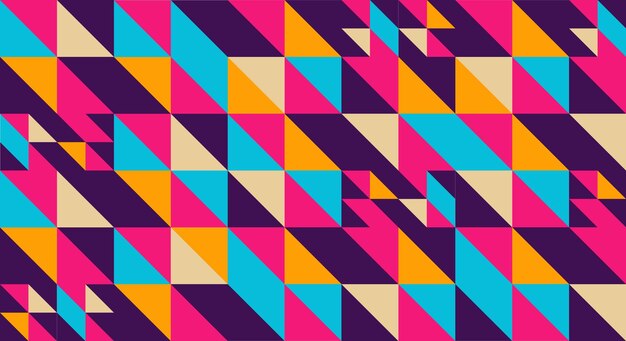 現代とカラフルな抽象的な幾何学的形状のパターン 背景のベクトルイラスト