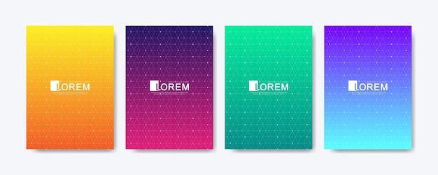 Modern colorful abstract gradient lines pattern background