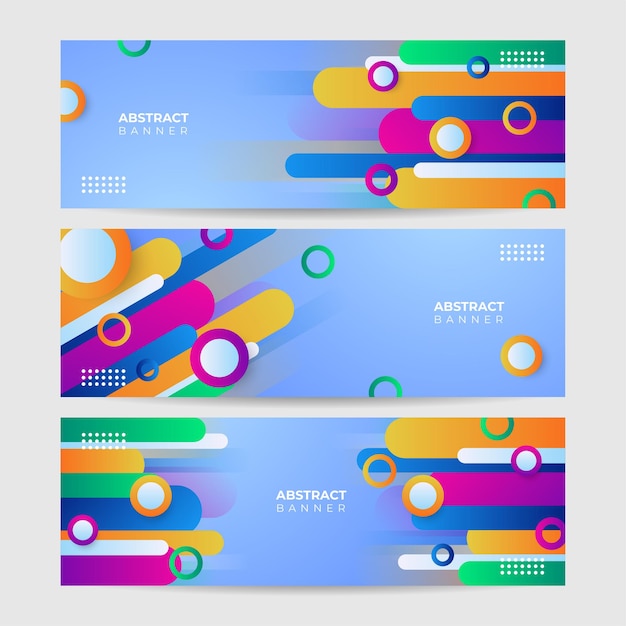 Modern colorful abstract web banner background creative design. Vector illustration design for presentation, banner, cover, web, flyer, card, poster, texture, slide, magazine, and wide banner.