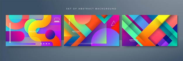 Vector modern colorful banner geometric shapes corporate abstract technology background vector abstract graphic design banner pattern presentation background web template