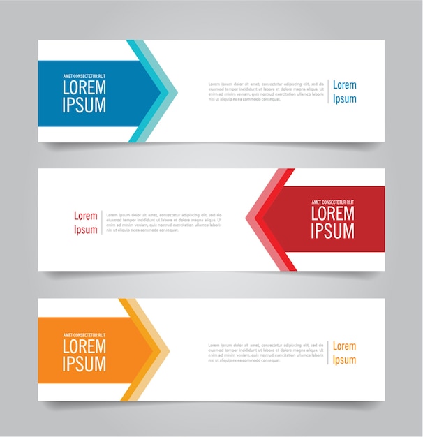 Modern Colorful banner template