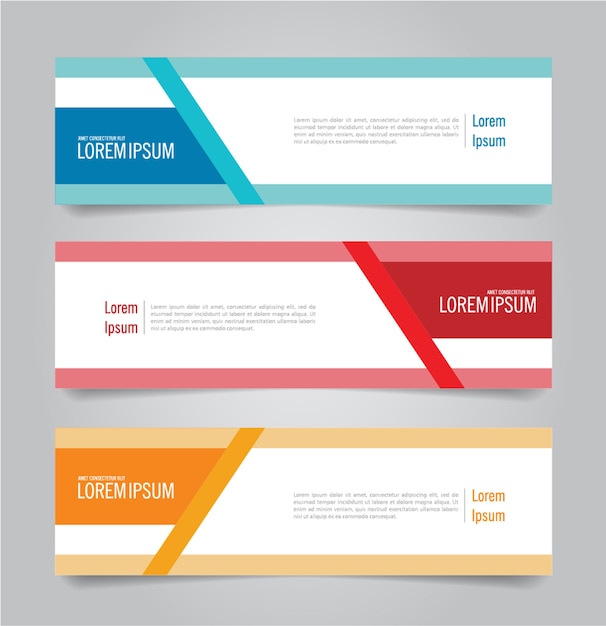 Modern colorful banner template