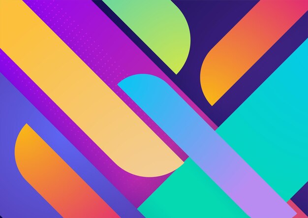 Modern colorful blue abstract geometric background Tech with square triangle circle and geometric shapes Vector abstract graphic design banner pattern background template