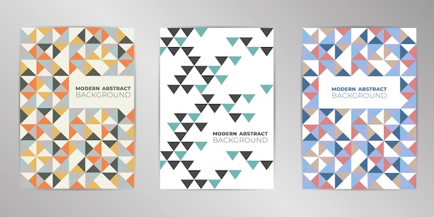 Vector modern colorful cover design set