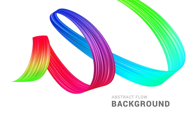 modern colorful flow abstract background vector illustration digital painting liquid colorful bright gradient trendy wave banner template