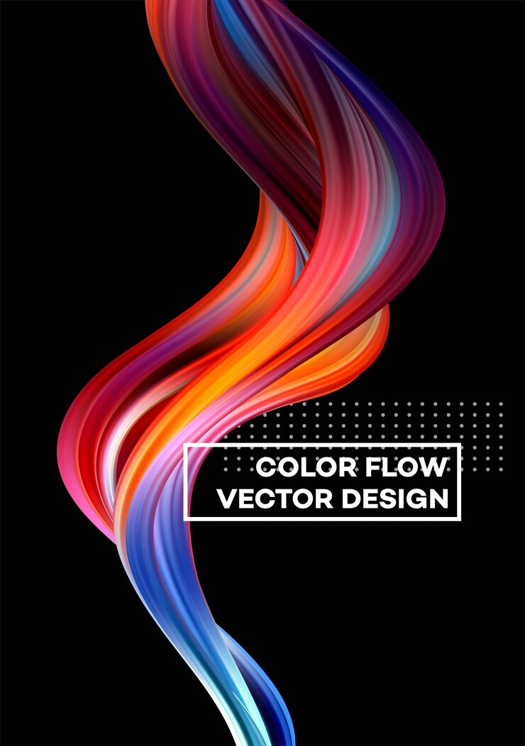 Vector modern colorful flow background.
