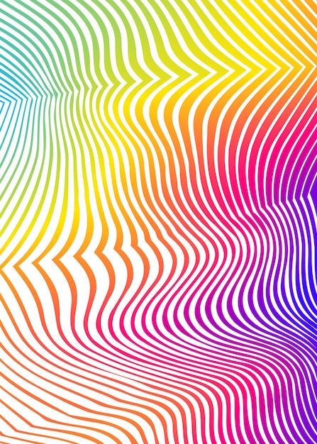 モダンなカラフルなフロー ポスター虹色の波液体形状反映フレア背景デザイン プロジェクト ベクトル イラスト EPS10 または小冊子レイアウト ウェルネス リーフレット ニュースレターのアート デザイン