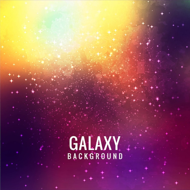 Vector modern colorful galaxy background design