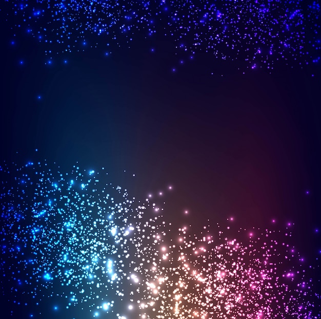 Modern colorful glitters background vector