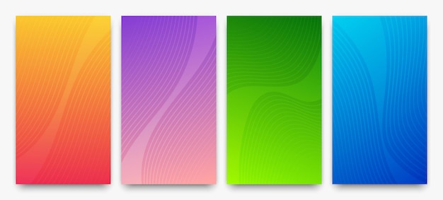 Modern colorful gradient background with lines