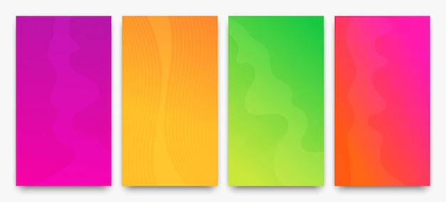 Modern colorful gradient background with lines