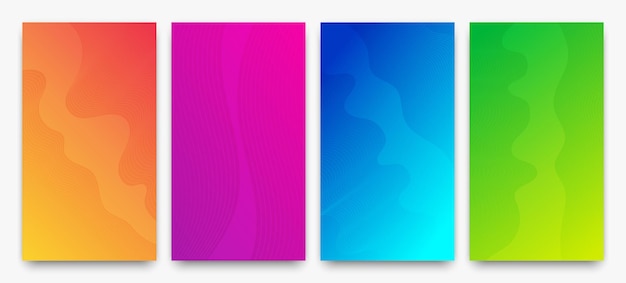 Modern colorful gradient background with lines