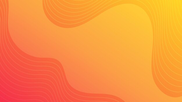 Modern colorful gradient background with wave lines