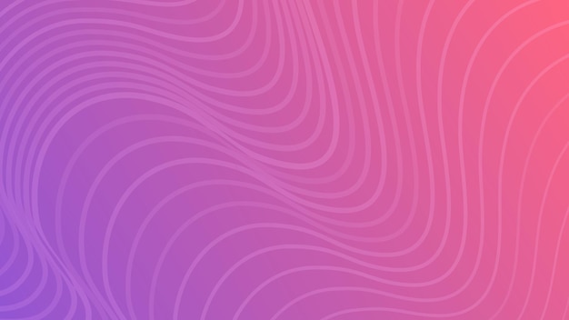 Modern colorful gradient background with wave lines