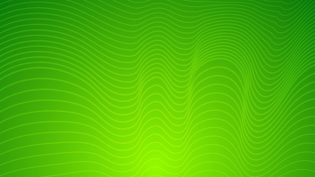 Vector modern colorful gradient background with wavy lines. green geometric abstract presentation backdrop. vector illustration