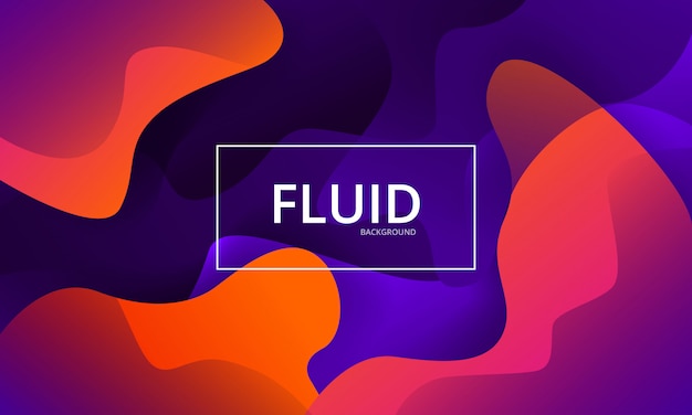 Modern colorful gradient fluid background