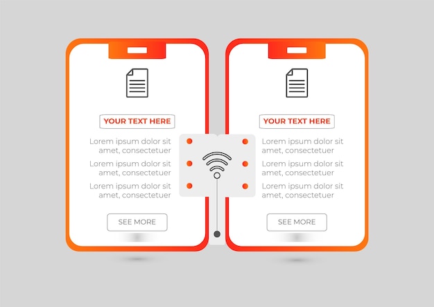 Vettore passaggi infografici moderni e colorati