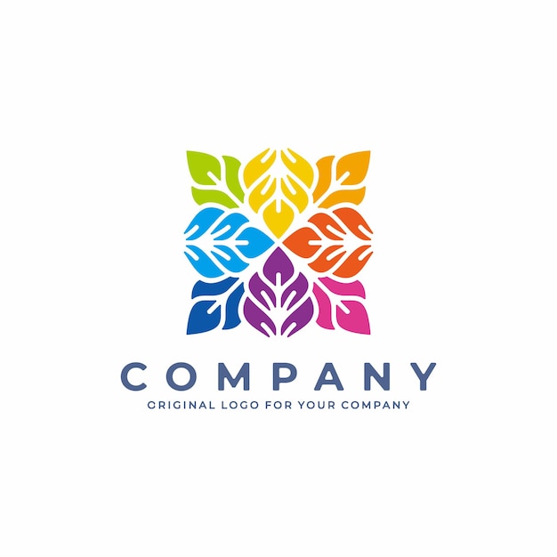 Modern colorful logo design