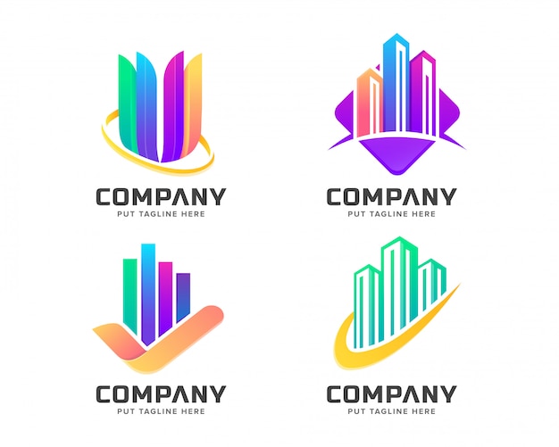 Современный красочный логотип