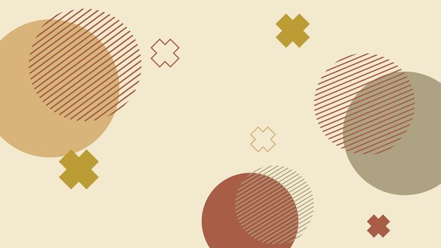 Modern colorful pastel gradient abstract shapes on memphis style background Vector illustration