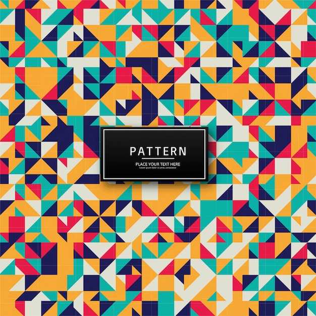 Vector modern colorful pattern design
