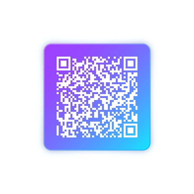 현대적 인 다채로운 qr 코드 스티커 식별 추적 코드 일련 번호 디지털과 함께 제품 아이디