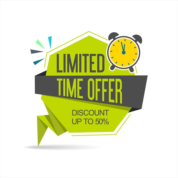 Premium Vector  Limited time deals under five dollar sale banner