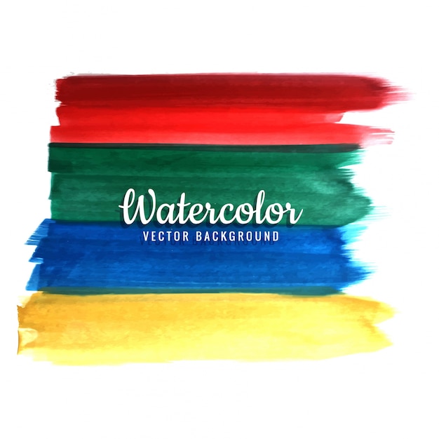 Modern colorful watercolor strokes background