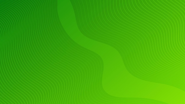 Современный красочный фон градиента кривой волны зеленый минимальный абстрактный фон презентации векторная иллюстрация