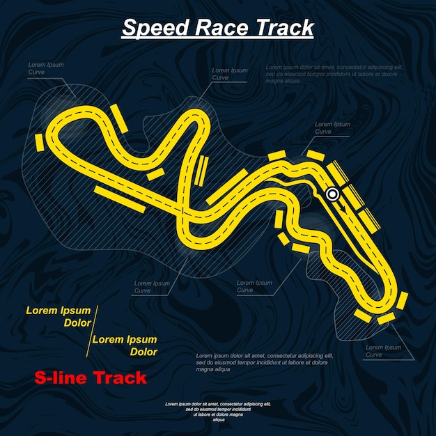 Modern colour race track background