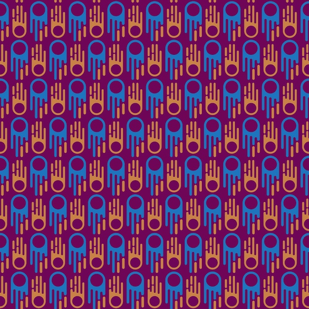 Vector modern comet seamless pattern background