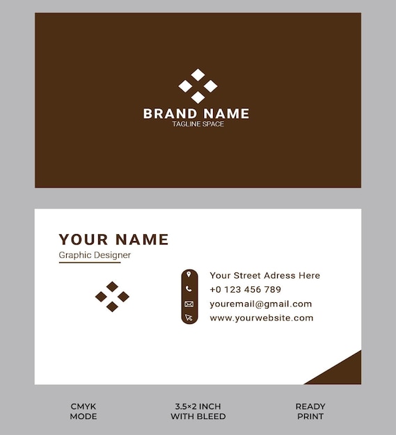 Vector modern company business card design