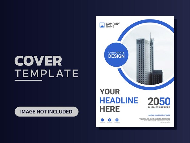 Vector modern company cover business template